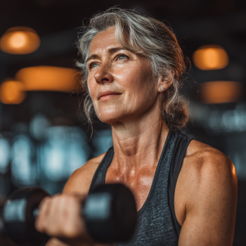 Instructor SimpleFit cu client senior